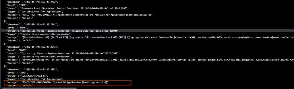 TIBCO BW Hashicorp Vault Configuration: Running sample