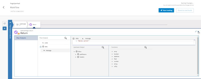 Desplegando la aplicación Flogo en OpenFaaS