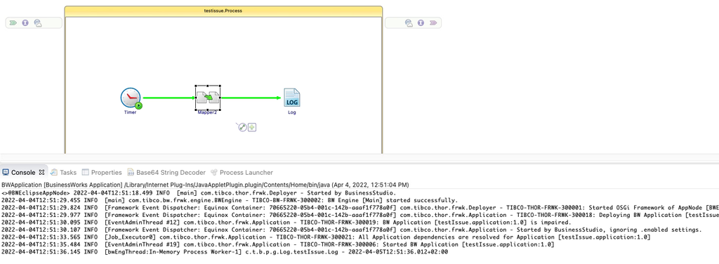 Solución para la transformación fallida de entrada XSLT en BusinessWorks