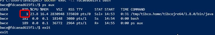 Procesamiento por lotes de Kubernetes usando TIBCO BW