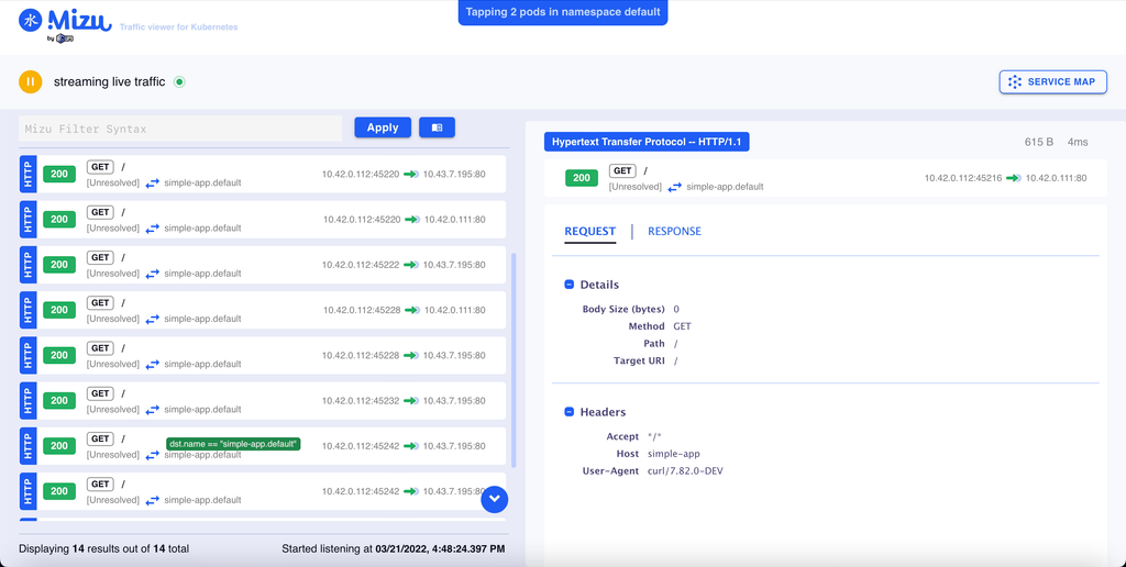 Troubleshoot Network Connections in Kubernetes Workloads (Live Traffic Debugging)