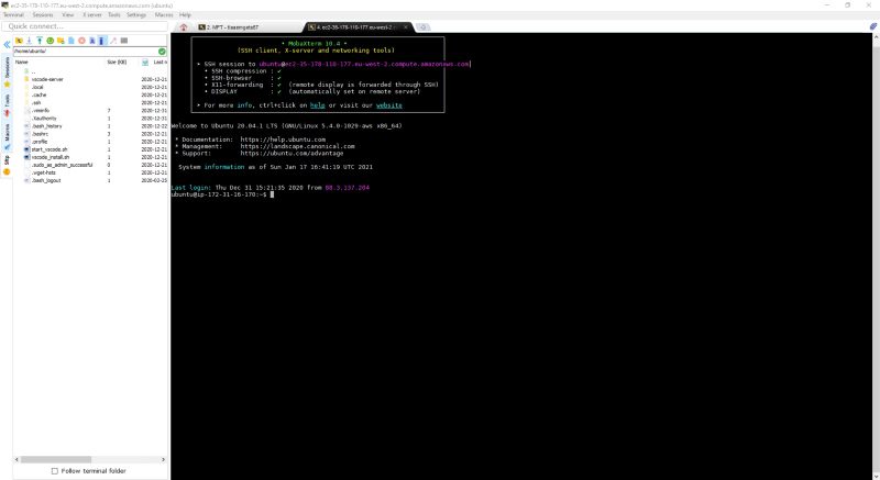 MobaXterm in action